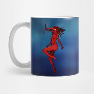 My Walking In My Shoes Girl 11 -blue background- Mug